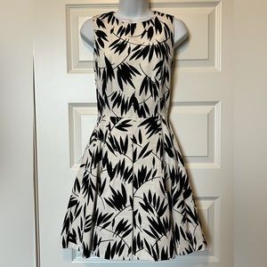 Pink Tartan Leaf Print Dress